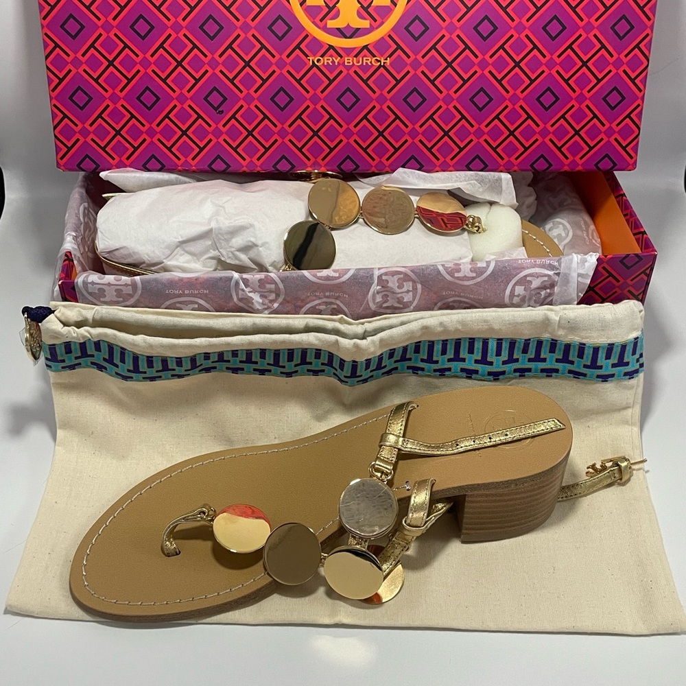 Tory Burch women’s heeled sandals.